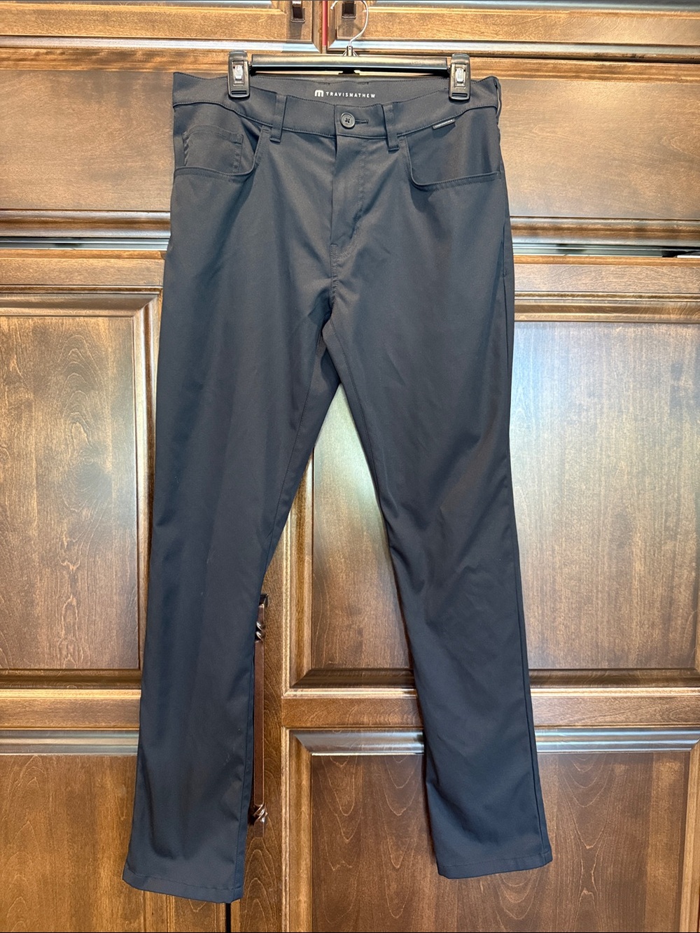Travis Mathew Black Men's Slim Dress Pants